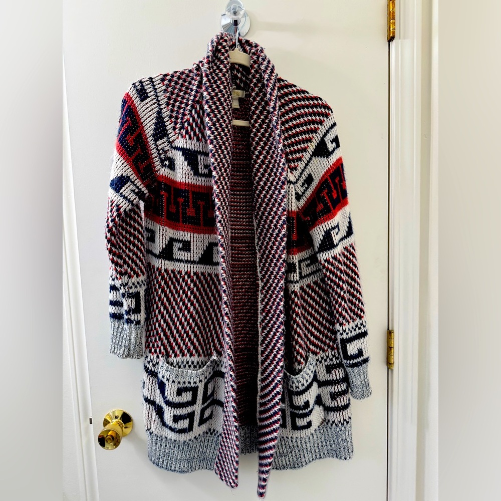 Duster cardigan coat size small